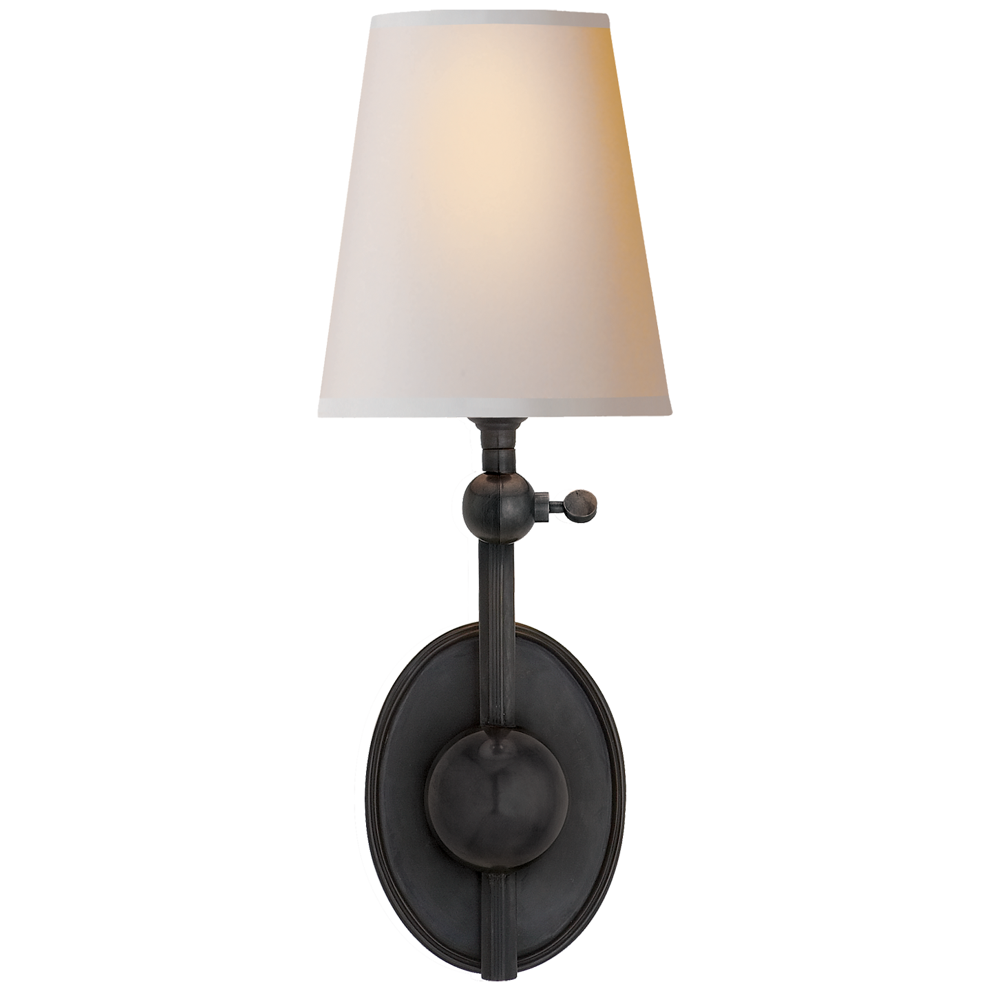 Featuring Alton Pivoting Sconce by Visual Comfort at Amethyst Home. Experience the elegant combination of tradition and artistry with our Alton Pivoting Sconce. Meticulously crafted for a timeless appeal, it adds a touch of sophistication to any space. Let its warm glow and intricate design elevate your home.
Overall Dimensions: 6" L x 6" W x 16.5".  Amethyst Home provides interior design, new home construction design consulting, vintage area rugs, and lighting in the Dallas metro area.
