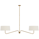 Featuring Canto 68" Linear Chandelier by Visual Comfort at Amethyst Home. Introducing the Canto 68" Linear Chandelier, a mode