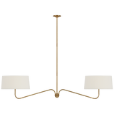 Featuring Canto 68" Linear Chandelier by Visual Comfort at Amethyst Home. Introducing the Canto 68" Linear Chandelier, a mode