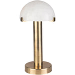 Featuring Ursu Table Lamp by Surya at Amethyst Home. A designer favorite -- the Ursula lamp is perfect for a modern, soft look.  Brass look with an alabaster style glass shade.
Overall Dimensions: 15"H x 8"W x 8"D
Cord Length: 6'
Switch Type: Line
Number of bulbs: 1
E-26/25 W
UL CUL Certified.  Amethyst Home provides interior design, new home construction design consulting, vintage area rugs, and lighting in the San Diego metro area.