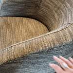 We love the comfortable way your arms just relax on the thoughtful curves of this Theo Club Chair by Verellen furniture.  As shown in our favorite cozy fabric. Amethyst Home provides interior design, new home construction design consulting, vintage area rugs, and lighting in the Laguna Beach metro area.