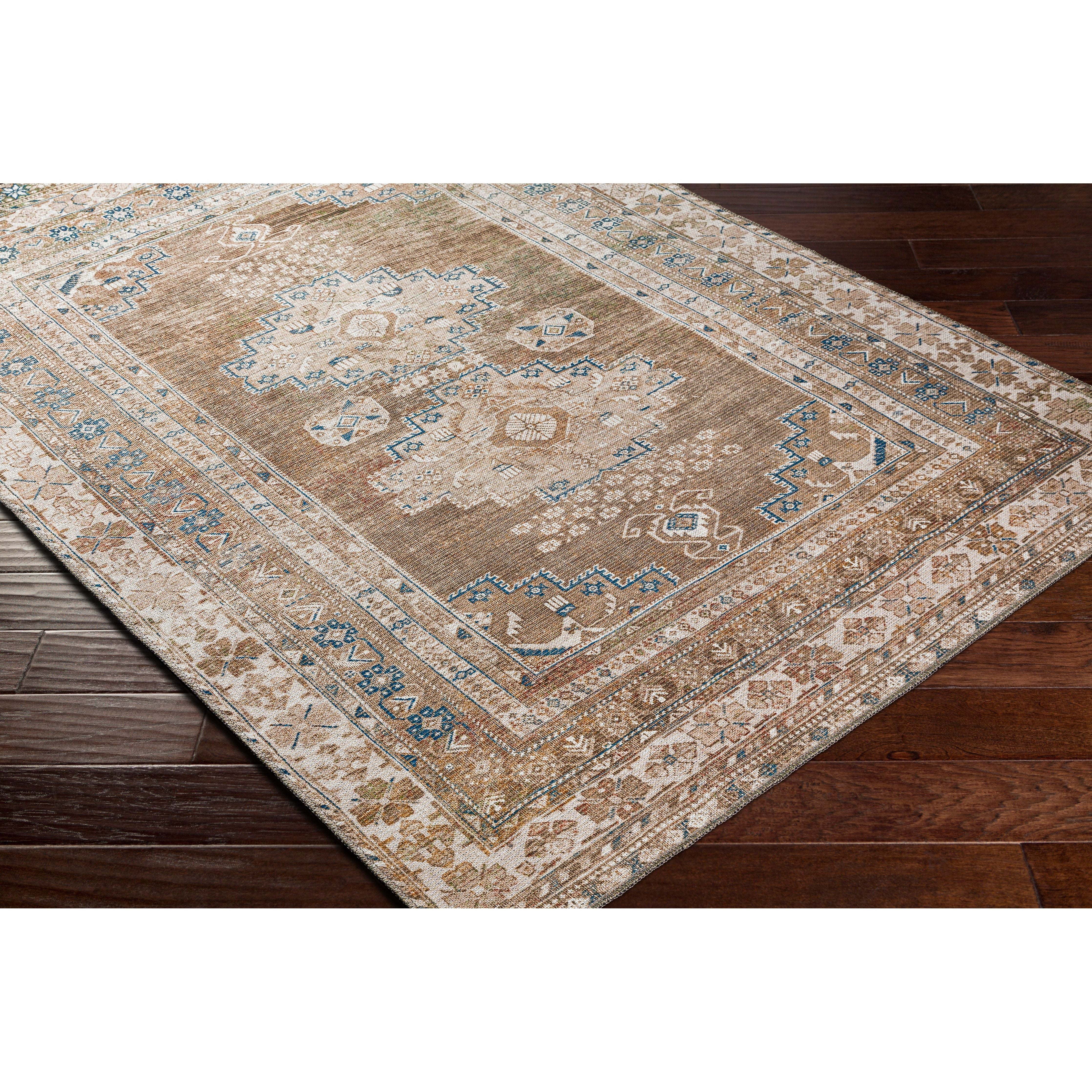 Featuring Violet Machine Washable Rug by Surya at Amethyst Home. A machine washable favorite - the Violet rug is an earthy take on a vintage rug. It features a unique low pile perfect for ease of doors and robot vacuums. Soft to the touch and durable for your messiest spots.
Machine Washable and Made66% Polyester | 34% CottonPile Height: 0.2"
Machine wash on. Amethyst Home provides interior design, new home construction design consulting, vintage area rugs, and lighting in the Portland metro area.