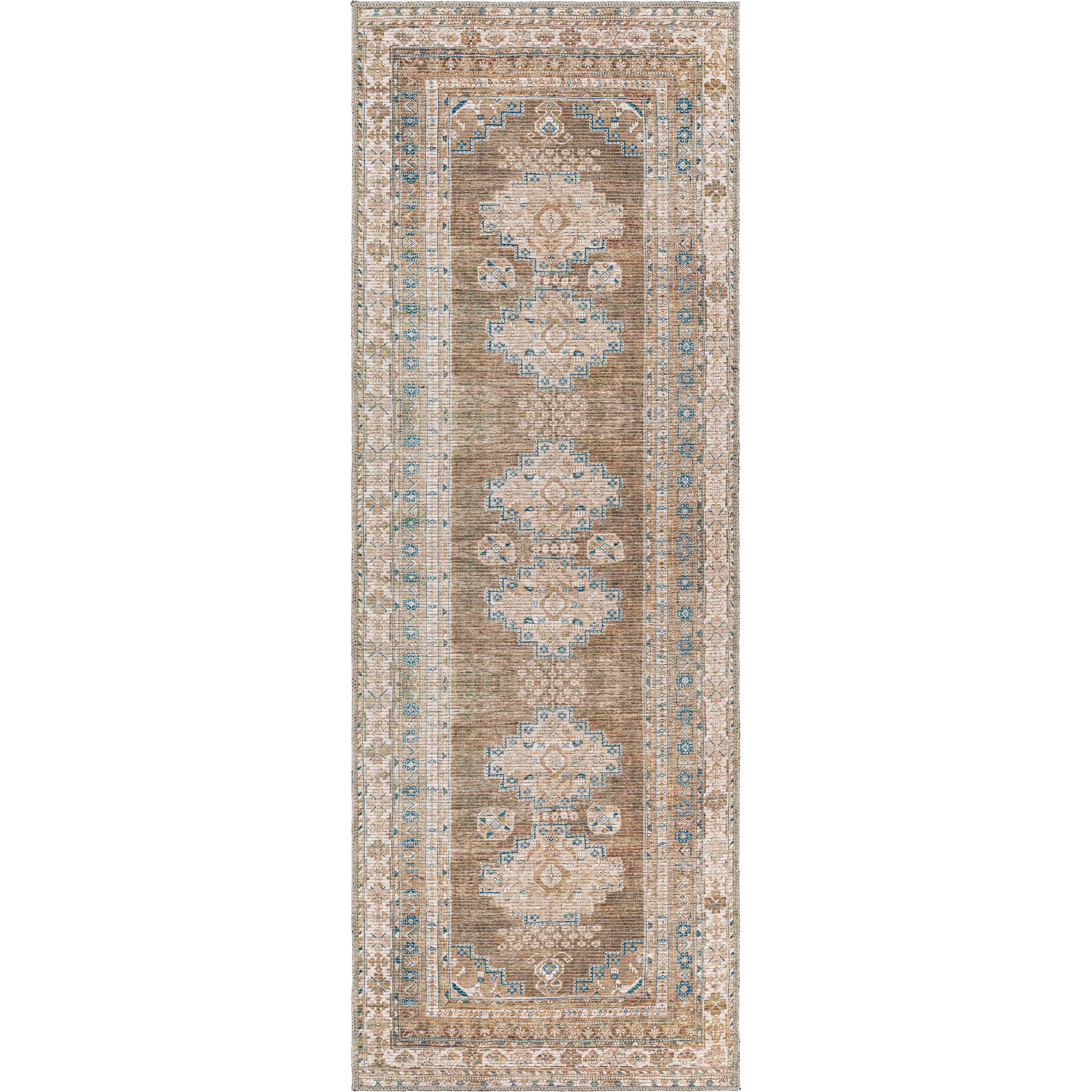Featuring Violet Machine Washable Rug by Surya at Amethyst Home. A machine washable favorite - the Violet rug is an earthy take on a vintage rug. It features a unique low pile perfect for ease of doors and robot vacuums. Soft to the touch and durable for your messiest spots.
Machine Washable and Made66% Polyester | 34% CottonPile Height: 0.2"
Machine wash on a . Amethyst Home provides interior design, new home construction design consulting, vintage area rugs, and lighting in the Tampa metro area.