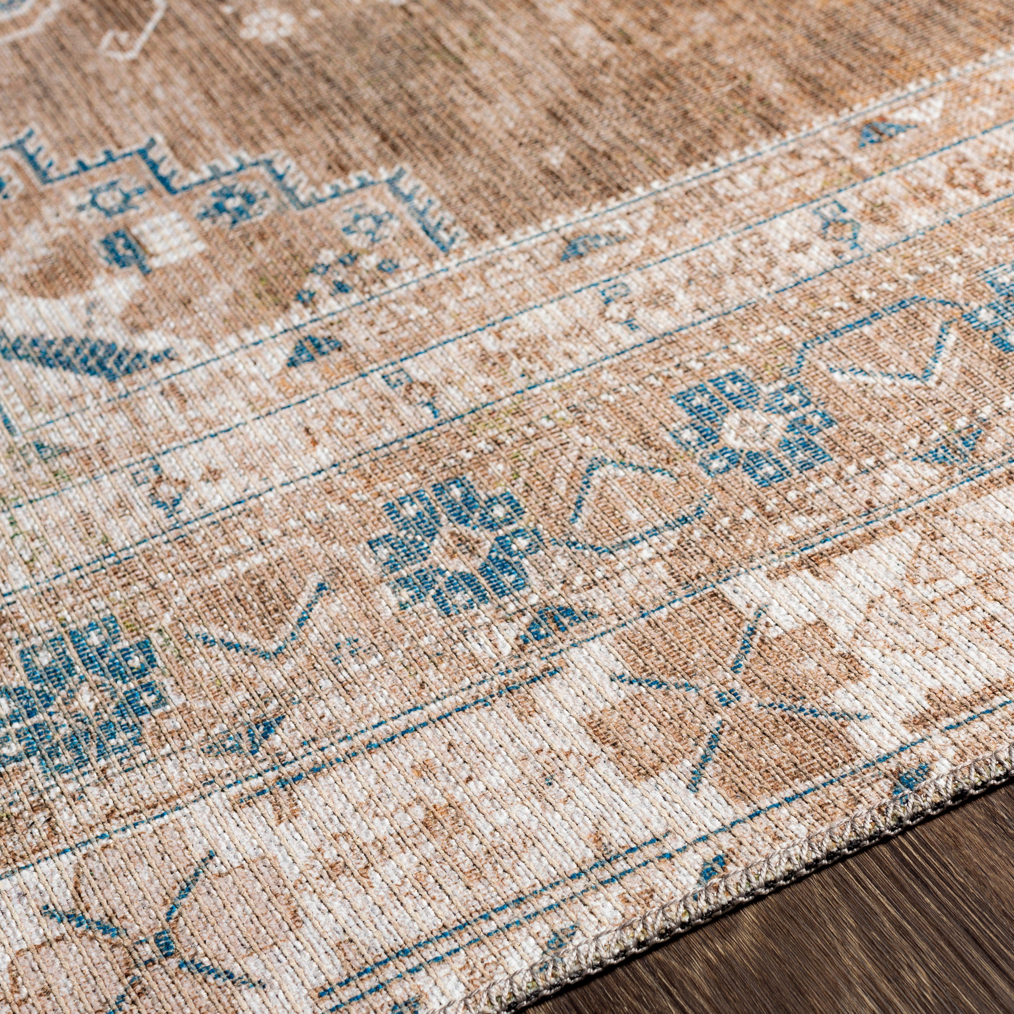 Featuring Violet Machine Washable Rug by Surya at Amethyst Home. A machine washable favorite - the Violet rug is an earthy take on a vintage rug. It features a unique low pile perfect for ease of doors and robot vacuums. Soft to the touch and durable for your messiest spots.
Machine Washable and Made66% Polyester | 34% CottonPile Height: 0.2"
Machine wash on . Amethyst Home provides interior design, new home construction design consulting, vintage area rugs, and lighting in the Yonkers metro area.