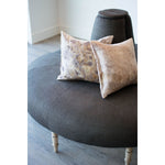 Featuring JD Coin 2 Piece Upholstered Sofa by Cisco Brothers at Amethyst Home. In a beautiful natural linen, this 360 degree coin sofa is an elegant statement in a foyer, striking in a master closet, or a perfect transition in living spaces. This coin sofa ships in two pieces for easy installation and comes with clips to secure the piece as one.  Or, for a vers. Amethyst Home provides interior design, new home construction design consulting, vintage area rugs, and lighting in the Miami metro area.