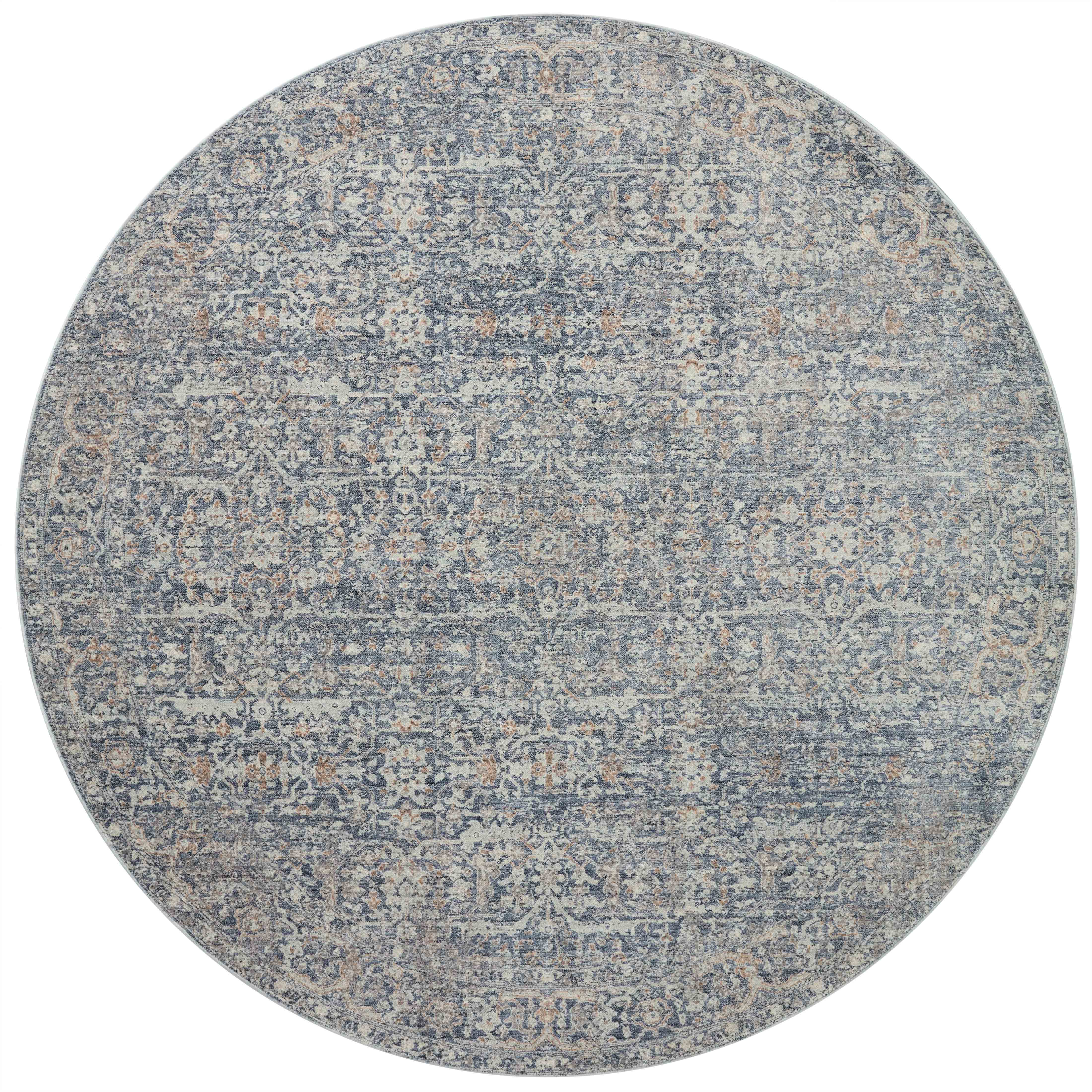 Featuring Angela Rose x Loloi Blake Denim / Taupe Rug by Loloi at Amethyst Home. Designed in an expertly distressed antique style, the Angela Rose x Loloi Blake Denim / Taupe rug features traditional motifs that have softened into the background, making it an effortless neutral in any room. Muted earth-toned palettes complement a range of furniture, while subtle cream-colored fringe at the edge. Amethyst Home provides interior design services, furniture, rugs, and lighting in the Miami metro area.