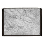 We love the white marble top of this Ashcroft Nightstand. With two soft-close drawers, this is a sophisticated and functional piece to add to your bedroom.   Size: 26.5"W x 19"D x 18"H Material: Acacia Veneer, White Marble Top, MDF