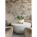 Featuring Drum Iron Coffee Table - Matte White by Four Hands at Amethyst Home. Our favorite Drum Iron Coffee Table now comes in a gorgeous matte white finish. This brings a sleek, simple look to any space.  We love the look inside but it is also outdoor grade.
Overall Dimensions: 36"W x 36"L x 15"H
Colors: Matte White Cast AluminumMaterials: AluminumWeight. Amethyst Home provides interior design, new home construction design consulting, vintage area rugs, and lighting in the Scottsdale metro area.