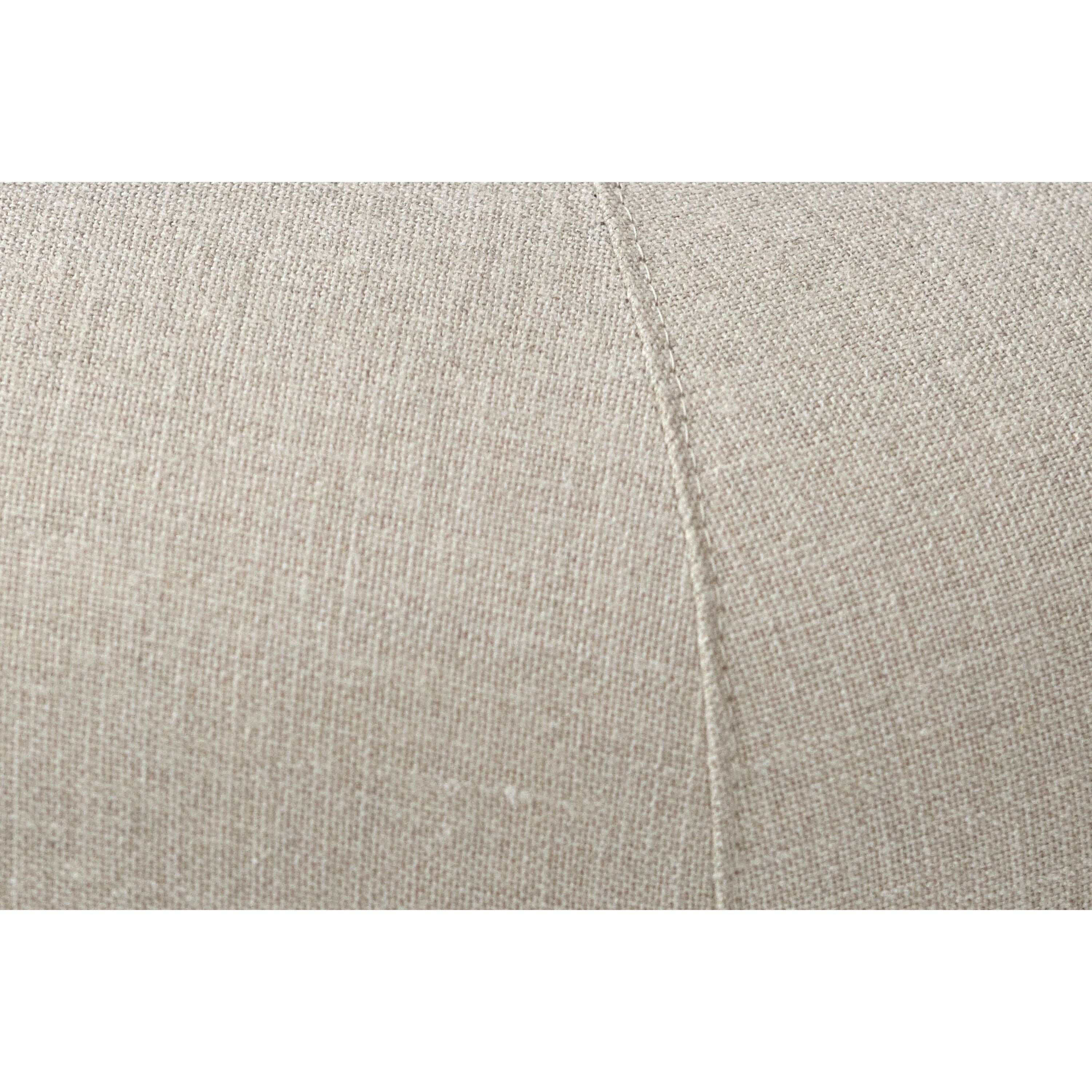 Featuring JD Coin 2 Piece Upholstered Sofa by Cisco Brothers at Amethyst Home. In a beautiful natural linen, this 360 degree coin sofa is an elegant statement in a foyer, striking in a master closet, or a perfect transition in living spaces. This coin sofa ships in two pieces for easy installation and comes with clips to secure the piece as one. Or, for a ver. Amethyst Home provides interior design, new home construction design consulting, vintage area rugs, and lighting in the Tampa metro area.
