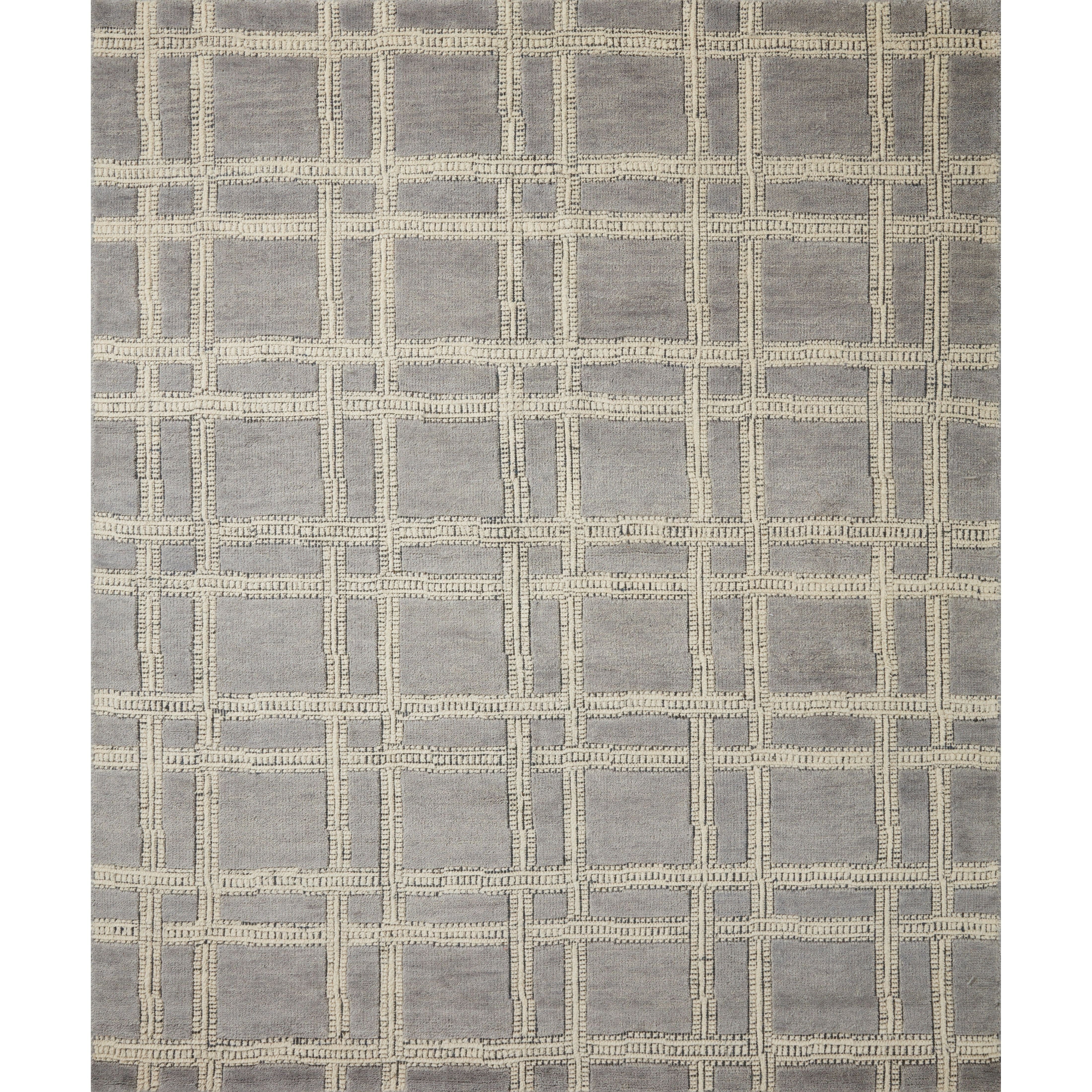 Featuring Carrier & Company x Loloi Milton Grey / Ivory Rug by Loloi at Amethyst Home. Carrier & Company x Loloi Milton Grey / Ivory Rug uses a banding detail to express the rich and plush pile. The addition of jute to the wool and cotton rugs creates a luxurious density that can be both seen and felt. As a simple border detail, a graphic plaid, or an ove.  Amethyst Home provides interior design, new home construction design consulting, vintage area rugs, and lighting in the Washington metro area.