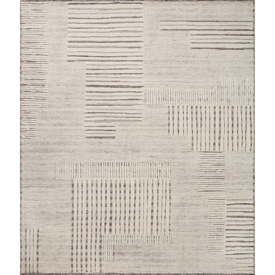Carrier & Company x Loloi Moore Dove / Ivory Hand-Knotted Rug