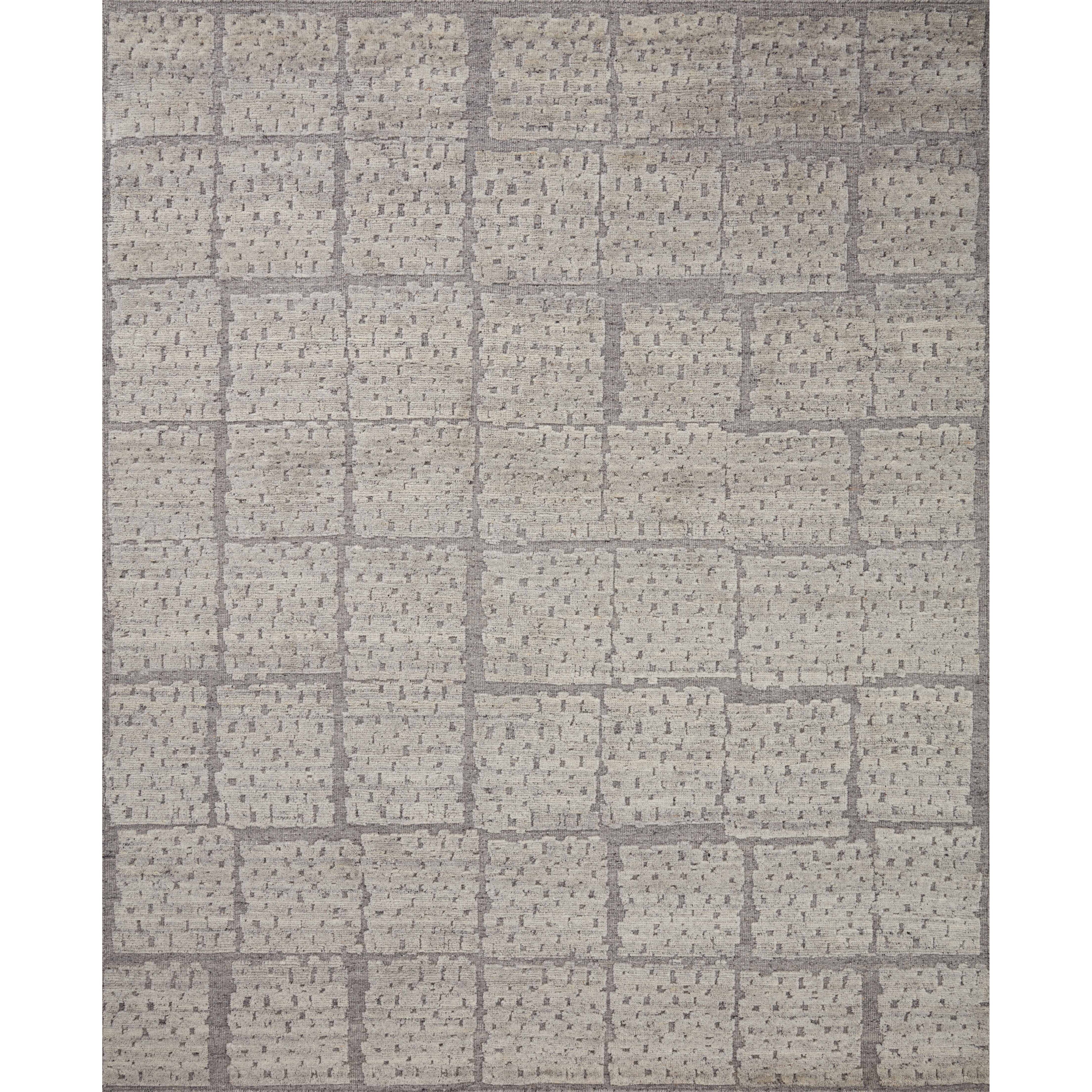 Featuring Carrier & Company x Loloi Moore Grey / Dove Hand-Knotted Rug by Loloi at Amethyst Home. The Moore Collection for Carrier and Company x Loloi is a sophisticated area rug with a subtle interplay of higher, lighter tone pile above a deeper-toned base pile. Abstract geometric patterns in airy, neutral palettes create a sense of freshness and textur.  Amethyst Home provides interior design, new home construction design consulting, vintage area rugs, and lighting in the Kansas City metro area.