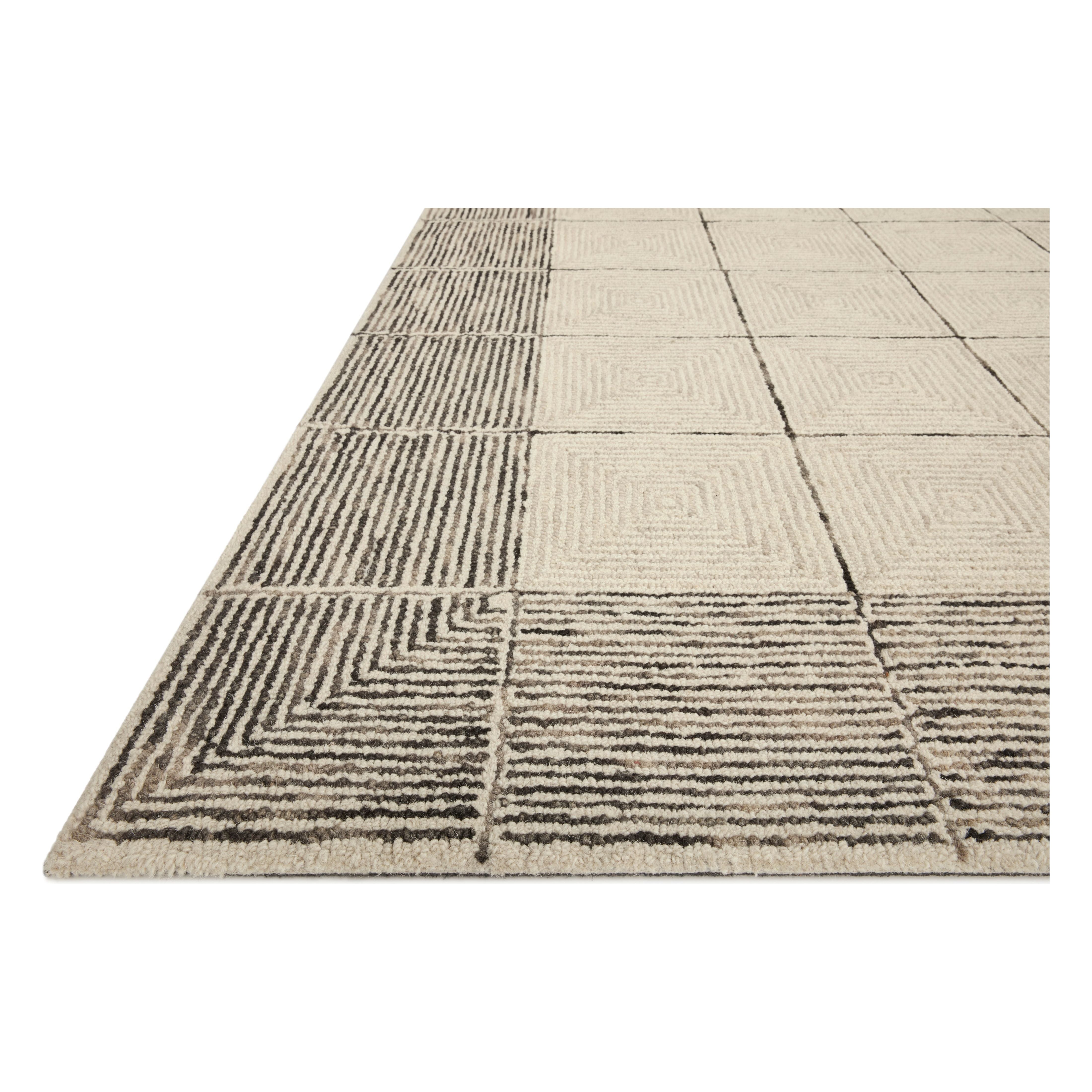 Featuring Chris Loves Julia x Loloi Francis Cream / Black Rug by Loloi at Amethyst Home. The unboring neutral. Picture perfect — we love the way this rug frames your furnishings.
It’s no coincidence that the pattern of the Francis Cream / Black rug for Chris Loves Julia x Loloi may remind you of tilework—it’s based on favorite flooring patterns of the couple, from tilework to parquet flooring. . Amethyst Home provides interior design services, furniture, rugs, and lighting in the Omaha metro area.