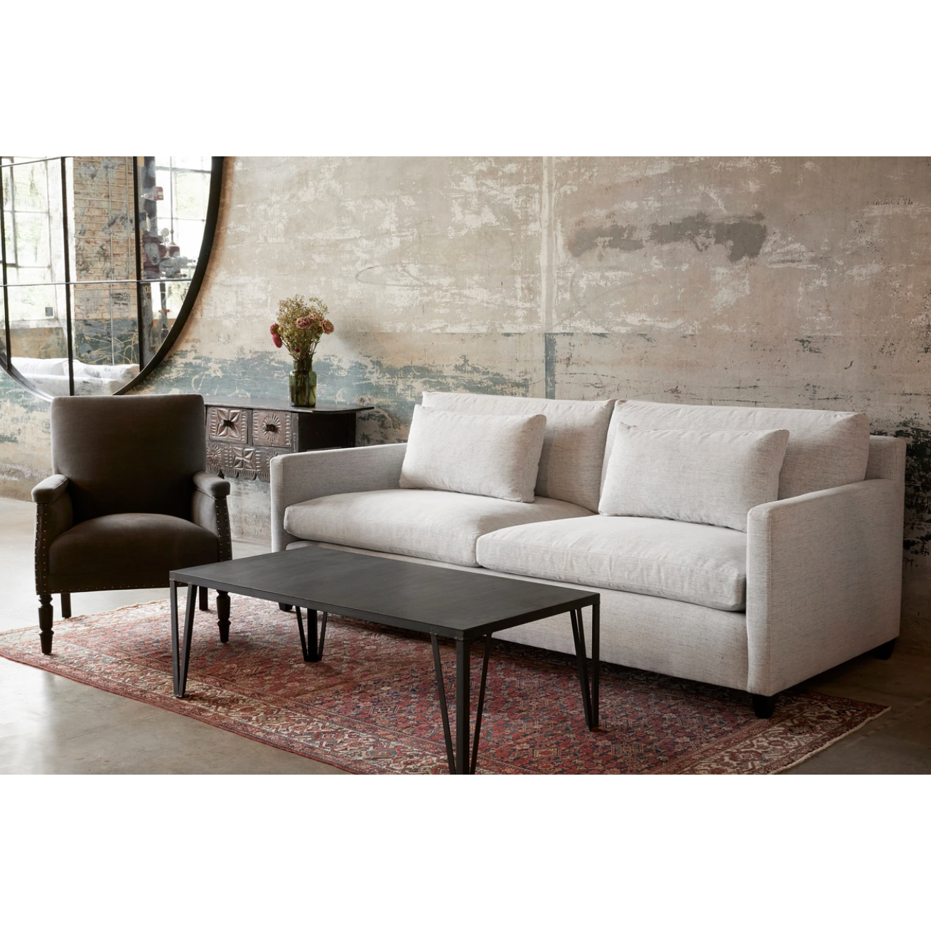 Featuring Louis Sofa Family - Custom by Cisco Brothers at Amethyst Home. This Louis sofa is a shop favorite -- simply beautiful and so comfortable for the modern family! The Louis Sofa blends modern and coastal aesthetics with clean lines, a straight skirt, and a subtle 2" slit. It’s two-over-two cushions provide the perfect seating to catch up with old f. Amethyst Home provides interior design, new home construction design consulting, vintage area rugs, and lighting in the Park City metro area.