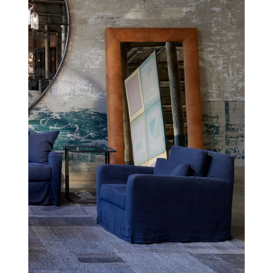 Featuring Malibu Chair by Cisco Brothers at Amethyst Home. This deep and low resting Malibu Chair is one of our absolute favorites by Cisco Brothers! As shown slipcovered Nolita Denim, a similar fabric to Brevard Rose 100% linen, and Brevard Burlap. Lifestyle in Mariet Marine.
Size: 33"w x 29"h x 39"dSeat Space: 22"w x 23"d x 18"h
All pieces are priced w. Amethyst Home provides interior design, new home construction design consulting, vintage area rugs, and lighting in the Charlotte metro area.