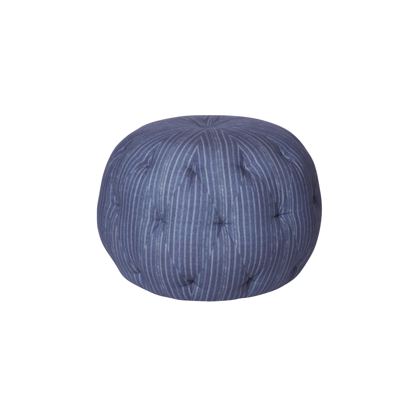 Featuring Pouf 20" Ottoman by Cisco Brothers at Amethyst Home. We love the stitching detail on this Pouf 20" Ottoman by Cisco Brothers. Place in your den, living room, or other entertainment area of your home and keep for years to come! Photographed in Bengal Pin Strip Indigo and Anvil Stone.
Overall: 20"dia x 15"hSeat Height: 15"h. Amethyst Home provides interior design, new home construction design consulting, vintage area rugs, and lighting in the Boston metro area.