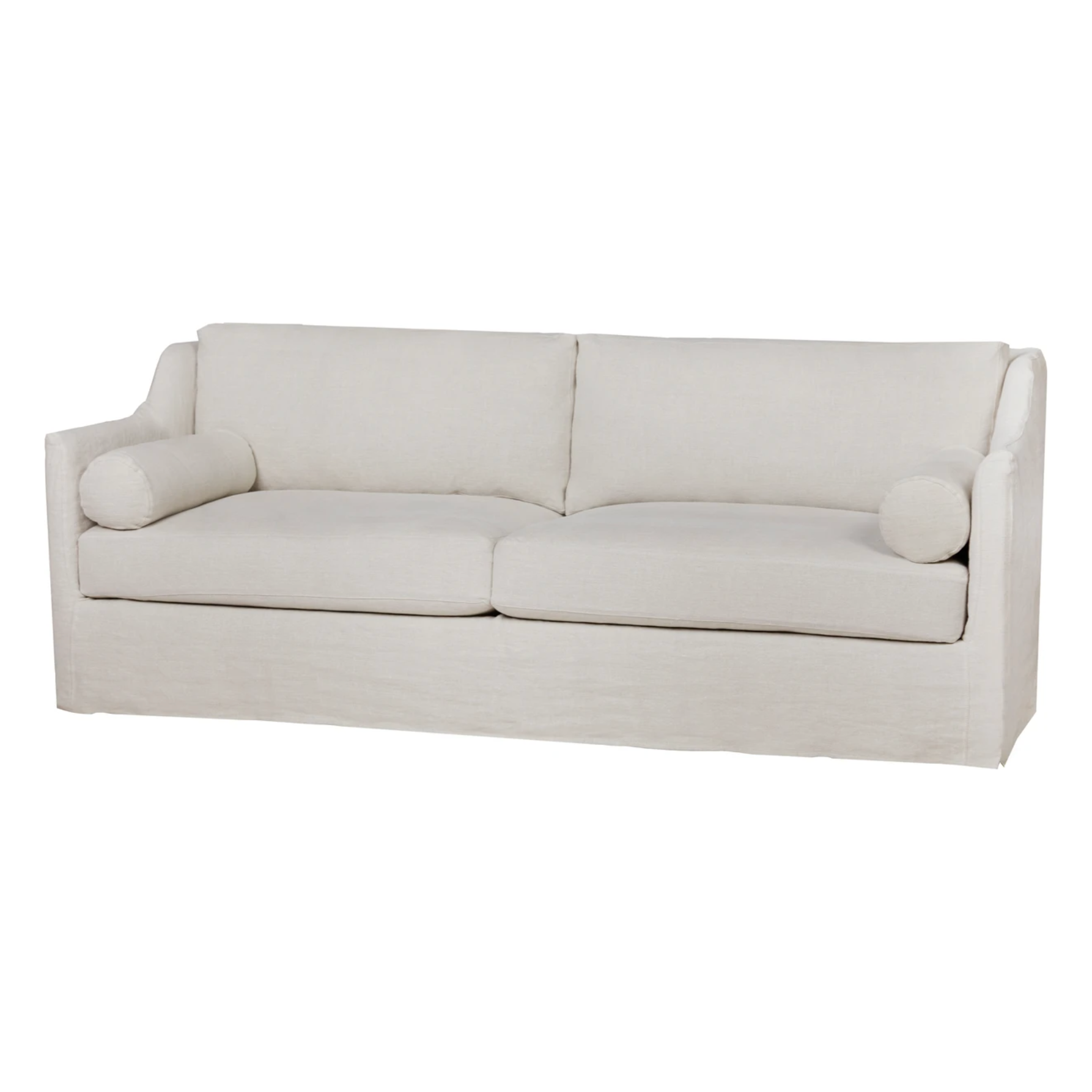 Featuring Dalia 90" Sofa by Cisco Brothers at Amethyst Home. A romantic swooped arm and a super cozy bench style cushion makes the Dalia Sofa by Cisco Brothers one of our favorites! Photographed in Molino White 100% cotton and Brevard Natural.
All pieces are priced with a feather cloud package unless otherwise noted.
Overall Size: 90"w x 40"d x 33"hSeat. Amethyst Home provides interior design, new home construction design consulting, vintage area rugs, and lighting in the Calabasas metro area.