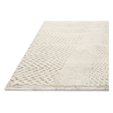 Featuring Collins Amber Lewis x Loloi Ivory Hand-Knotted Rug by Loloi at Amethyst Home. The Collins Ivory rug for Amber Lewis x Loloi is hand-knotted of wool and cotton by skilled artisans in India. Collins features varying knotting techniques interwoven to create a uniquely texture pattern, elevating any space with this versatile neutral. Collins is also GoodWeave-Cert. Amethyst Home provides interior design, new construction, custom furniture, and rugs for the Winter Park and Orlando metro area.