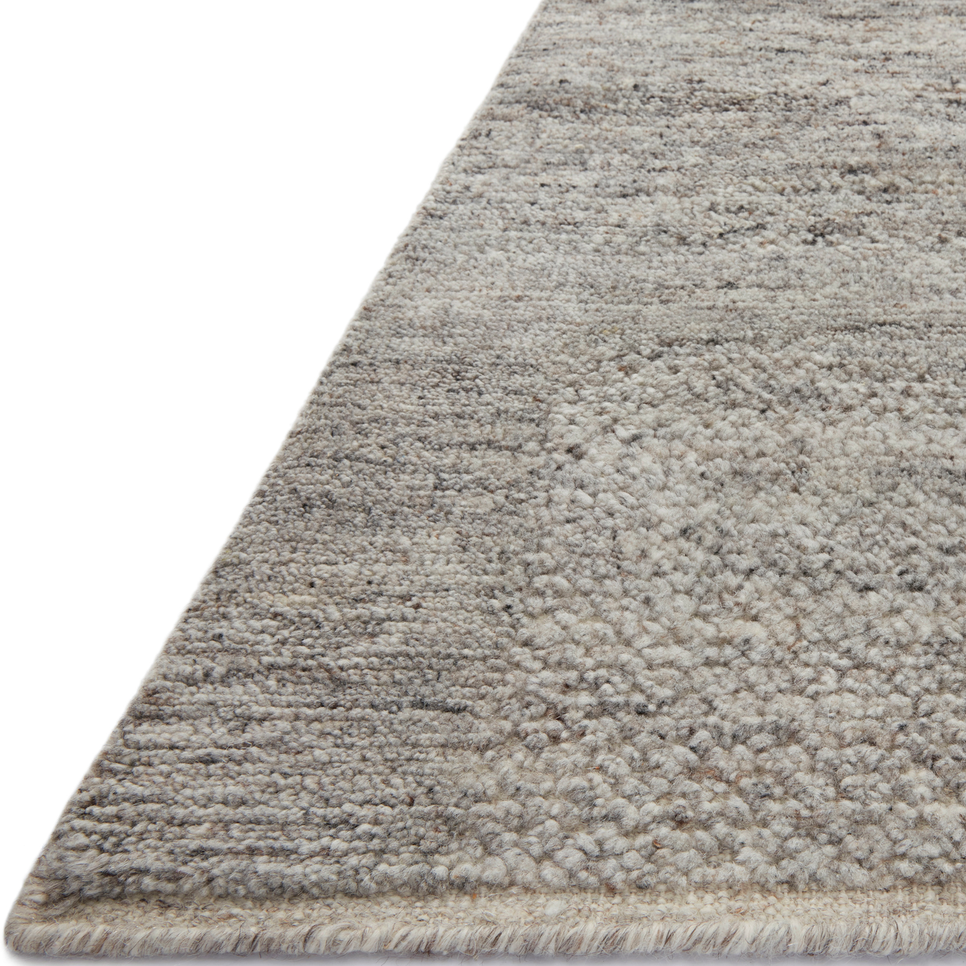 Featuring Collins Amber Lewis x Loloi Pebble / Silver Hand-Knotted Rug by Loloi at Amethyst Home. The Collins Pebble / Silver rug for Amber Lewis x Loloi is hand-knotted of wool and cotton by skilled artisans in India. Collins features varying knotting techniques interwoven to create a uniquely texture pattern, elevating any space with this versatile neutral. Collin. Amethyst Home provides interior design, new construction, custom furniture, and rugs for the Omaha and Lincoln, Nebraska metro area.
