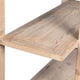 Featuring Agno Bookcase by Dovetail at Amethyst Home. An open back design that will breathe life into any space of your home. 
39"w x 18"d x 83"hMaterial : Reclaimed Pine WoodWeight : 158 lbs. Amethyst Home provides interior design, new home construction design consulting, vintage area rugs, and lighting in the Los Angeles metro area.