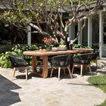 Featuring Janie Reclaimed Teak Dining Table by Dovetail at Amethyst Home. Upgrade your outdoor dining experience with the Janie Outdoor Dining Table. Delight in the modern design and sturdy construction of this dining table, perfect for gatherings and meals with loved ones. Step up your outdoor hosting game with this stylish and functional piece.
Overall D. Amethyst Home provides interior design, new home construction design consulting, vintage area rugs, and lighting in the Scottsdale metro area.