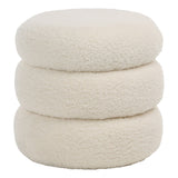 Featuring Jolo Faux Sheepskin Ottoman by Dovetail at Amethyst Home. Faux sheepskin ottoman that works with practically every design vibe.  
17"h x 18"w x 18"d
Spot clean with hydrogen peroxide for a fresh look.. Amethyst Home provides interior design, new home construction design consulting, vintage area rugs, and lighting in the Houston metro area.