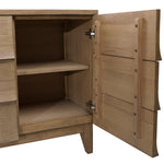 Featuring Margaux Sideboard by Dovetail at Amethyst Home. Introducing the Margaux Sideboard - the epitome of elegant storage. Its warm wooden curves add a touch of sophistication to any space, while the ample storage is perfect for keeping all your belongings organized. 
71"w x 17"d x 33"hMaterial : Rubber Wood and Oak Veneer. Amethyst Home provides interior design, new home construction design consulting, vintage area rugs, and lighting in the Alpharetta metro area.