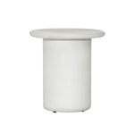 Featuring White Concrete Side Table by Dovetail at Amethyst Home. Complete your outdoor seating area with our White Concrete Side Table. This convenient end table adds the perfect touch of functionality and style to your outdoor space. With a sturdy design and compact size, it's the ideal spot to rest drinks, snacks, and more while you relax in the great o. Amethyst Home provides interior design, new home construction design consulting, vintage area rugs, and lighting in the Des Moines metro area.