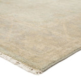 Featuring Eloquent Verity Hand-Knotted Rug by Jaipur Living at Amethyst Home. The Eloquent Verity rug emanates traditional elegance, lending a soft and serene look to transitional homes. The Verity area rug features a faded Oushak design in muted gray and taupe tones. This hand-knotted wool rug grounds living spaces with a classic, earthy look.
Hand Knotte.  Amethyst Home provides interior design, new home construction design consulting, vintage area rugs, and lighting in the Nashville metro area.