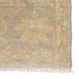 Featuring Eloquent Verity Hand-Knotted Rug by Jaipur Living at Amethyst Home. The Eloquent Verity rug emanates traditional elegance, lending a soft and serene look to transitional homes. The Verity area rug features a faded Oushak design in muted gray and taupe tones. This hand-knotted wool rug grounds living spaces with a classic, earthy look.
Hand Knotte.  Amethyst Home provides interior design, new home construction design consulting, vintage area rugs, and lighting in the Calabasas metro area.