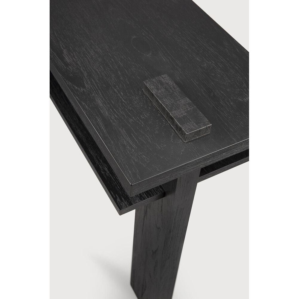 Featuring Abstract Console Teak Black by Ethnicraft at Amethyst Home. Inspired by the Dutch architectural movement de Stijl, the Abstract console is not only centered around style, but also purpose. With its contemporary black finish, discover new proportions and interest from every angle.
Dimensions: 16.5"d x 52.5"w x 33.5"h
Finish : VarnishedFloor Prote. Amethyst Home provides interior design, new home construction design consulting, vintage area rugs, and lighting in the Los Angeles metro area.