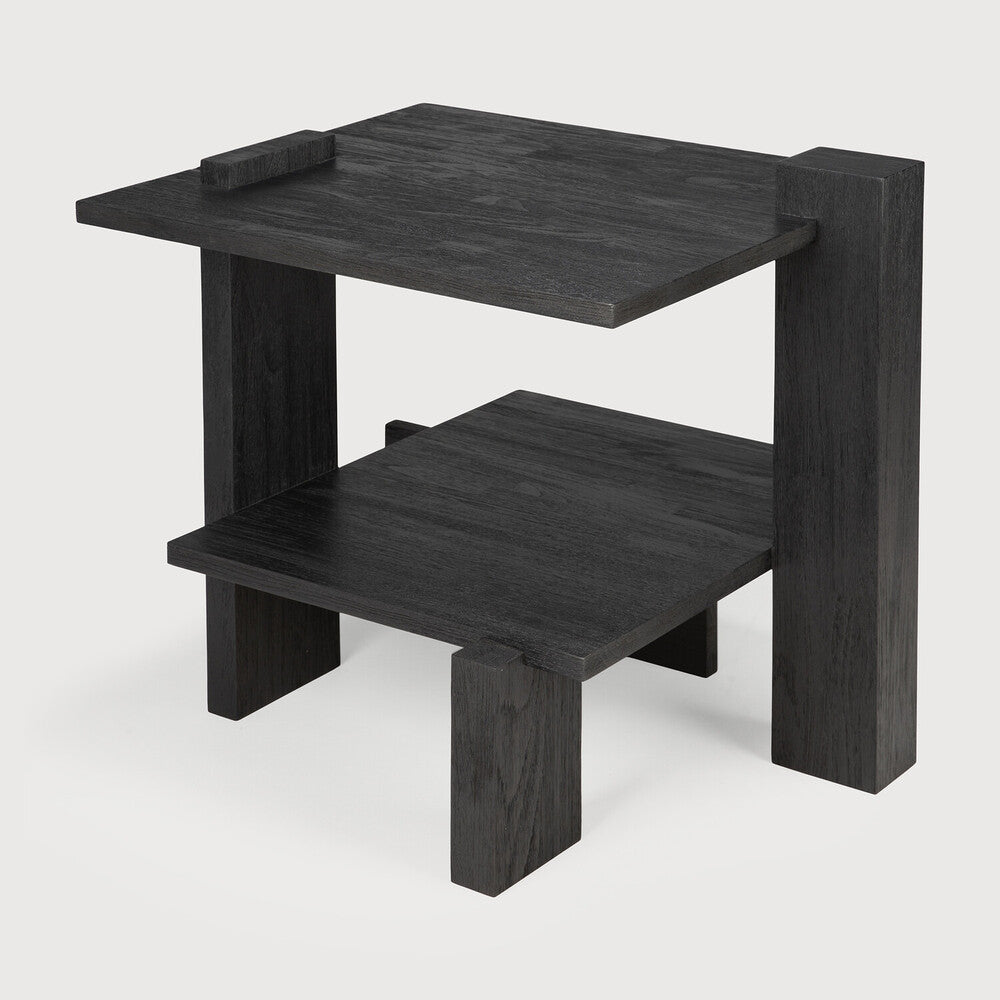 Featuring Abstract Side Table by Ethnicraft at Amethyst Home. Inspired by the Dutch architectural movement de Stijl, the Abstract side table is not only centered around style, but also purpose. With its contemporary black finish discover new proportions and interest from every angle.
Dimensions: 20.5"d x 22.5"w x 19.5"h
Brushed : This finishing gives our f. Amethyst Home provides interior design, new home construction design consulting, vintage area rugs, and lighting in the Washington metro area.