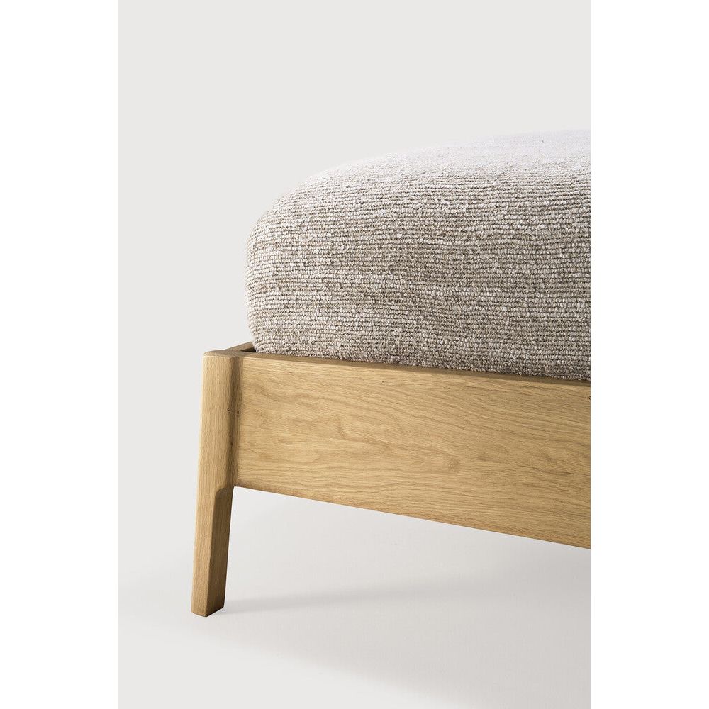 Featuring Air Bed Oak by Ethnicraft at Amethyst Home. The name 'Air Bed' says it all: the idea was to add softness, roundness and overall lightness to the usual concept of a bed. Ethnicraft’s Air bed in solid oak manages to look sturdy yet light at the same time.
King Dimensions: 93"d x 84"w x 38"h
Queen Dimensions: 93"d x 68.5"w x 38"h
Bed slats included :. Amethyst Home provides interior design, new home construction design consulting, vintage area rugs, and lighting in the Nashville metro area.