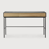 Featuring Blackbird Desk by Ethnicraft at Amethyst Home. For our Blackbird collection, designer Alain van Havre brings together opposing elements, combining soft round legs and eye-catching graphic lines into light and airy designs.
Dimensions: 16.5"d x 50"w x 30.5"h
Anti-tipping mechanism : YesBrushed : This finishing gives our furniture more depth. The r. Amethyst Home provides interior design, new home construction design consulting, vintage area rugs, and lighting in the Des Moines metro area.