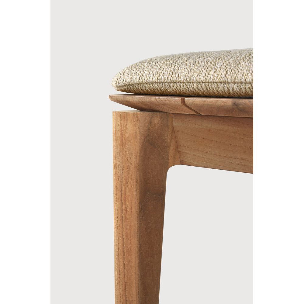 Featuring Bok Outdoor Bench Teak by Ethnicraft at Amethyst Home. Reminiscent of a goat's curved horns, the Bok collection combines sculptural elegance and contemporary crafting into a graceful and airy form. Taking the quality design of the Bok collection outdoors, the Bok outdoor bench pairs perfectly with the Bok dining table, but also as a standalone ou. Amethyst Home provides interior design, new home construction design consulting, vintage area rugs, and lighting in the Alpharetta metro area.