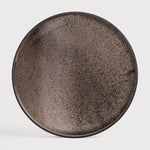 Featuring Bronze Mirror Tray by Ethnicraft at Amethyst Home. A subdued color palette meets captivating motifs inspired by nature and travel. This bronze mirror tray experiments with the balance between rich patterns offset with muted tones, revealing the beauty behind the deceivingly ordinary subjects from which inspiration is drawn. In doing so, this collection captures the essence of time. Amethyst Home provides interior design services, furniture, rugs, and lighting in the Charlotte metro area.