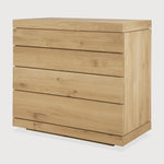 Featuring Burger Dresser Oak by Ethnicraft at Amethyst Home. Cascading natural wood patterns, a robust construction and ample storage space are the highlights of the Burger chest of drawers.
Dimentions: 20"d x 39.5"w x 35.5"h
Anti-tipping mechanism : YesFinish : OiledMain Material : OakSolid wood : Yes. Amethyst Home provides interior design, new home construction design consulting, vintage area rugs, and lighting in the Boston metro area.