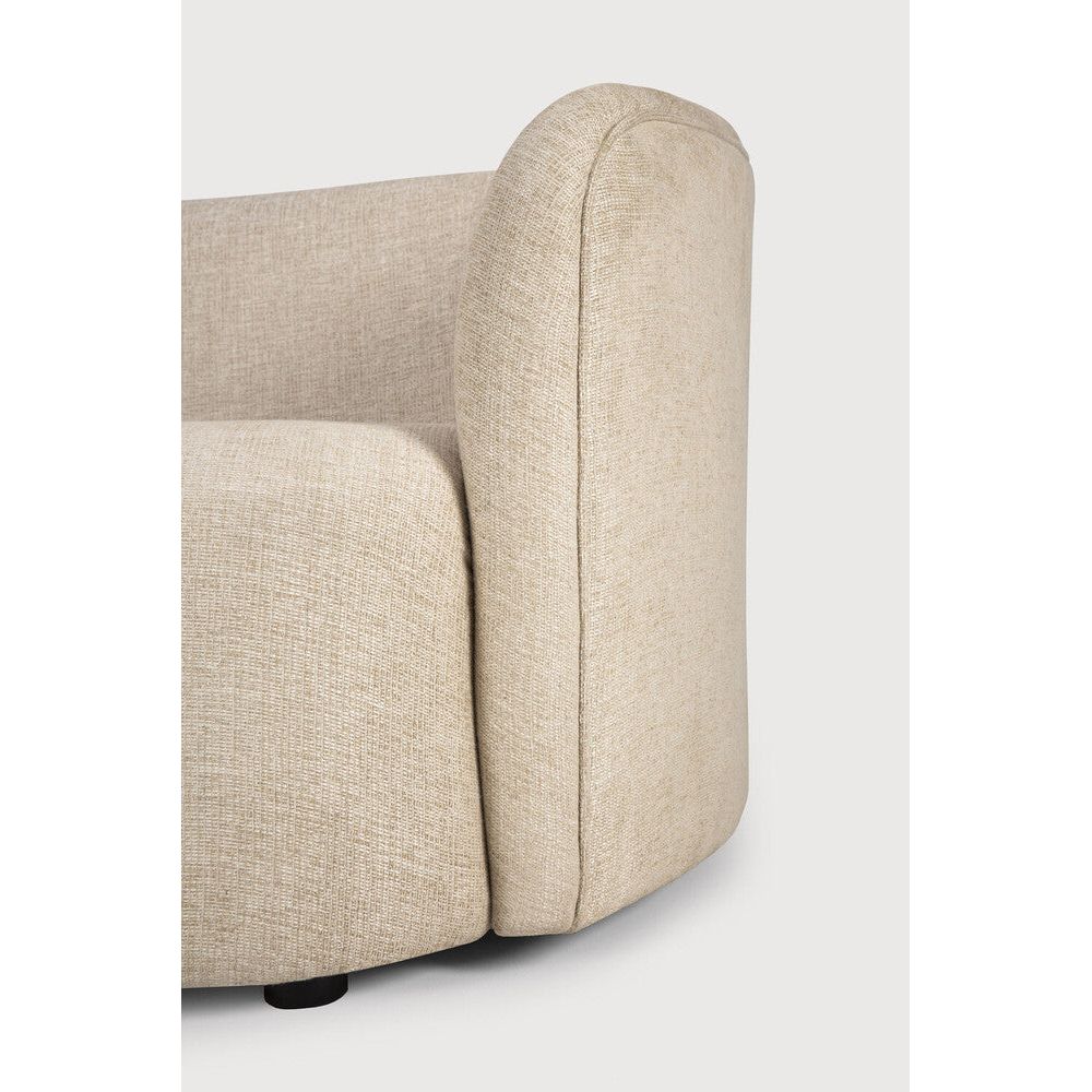 Featuring Ellipse Oatmeal 3 Seater Sofa by Ethnicraft at Amethyst Home. The natural fabric is woven exclusively for Ethnicraft in Belgium. Its coating repels stains, preventing small accidents of life. Available in “oatmeal”, these sophisticated yet simple colors will fit perfectly an urban apartment as well as a country house. To complete the look, mix it with our cushion and throw collect. Amethyst Home provides interior design services, furniture, rugs, and lighting in the Calabasas metro area.