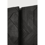 Featuring Graphic Sideboard Teak Black by Ethnicraft at Amethyst Home. In his quest to add movement to the surface, designer Alain van Havre started layering and combining triangular shapes. Before he knew it he had created a visually enticing composition out of teak and the Graphic design was born. By using multiple layers, a sense of depth and dynamism . Amethyst Home provides interior design, new home construction design consulting, vintage area rugs, and lighting in the Los Angeles metro area.