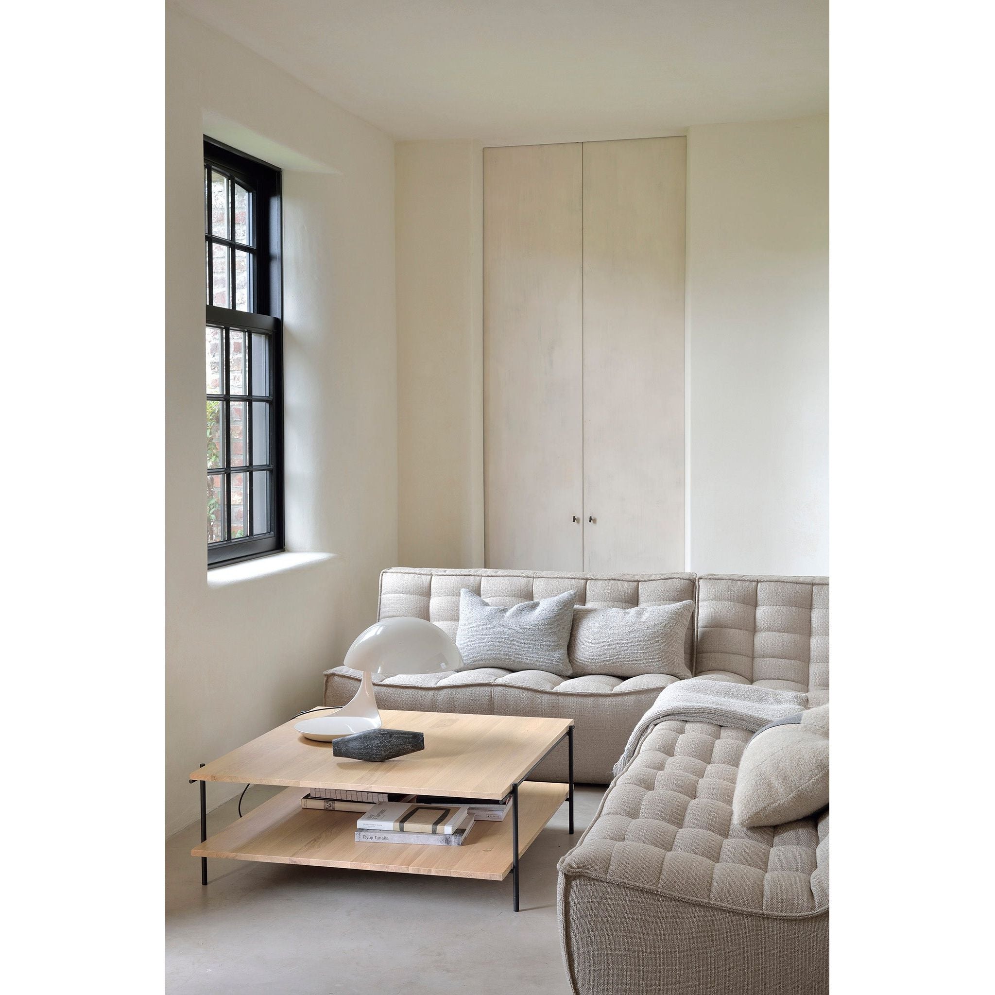 Featuring N701 Beige Modular Sofa Sectional by Ethnicraft at Amethyst Home. The N701 Beige Sofa is an inviting design that oozes comfort and relaxation. By combining the different pieces and sizes, you have unlimited possibilities when it comes to creating your own unique setting. Designed by Jacques Deneef, it’s available in multiple colors and materials.Size for the 1 seater sofa (WxDxH): 31.. Amethyst Home provides interior design services, furniture, rugs, and lighting in the Tampa metro area.