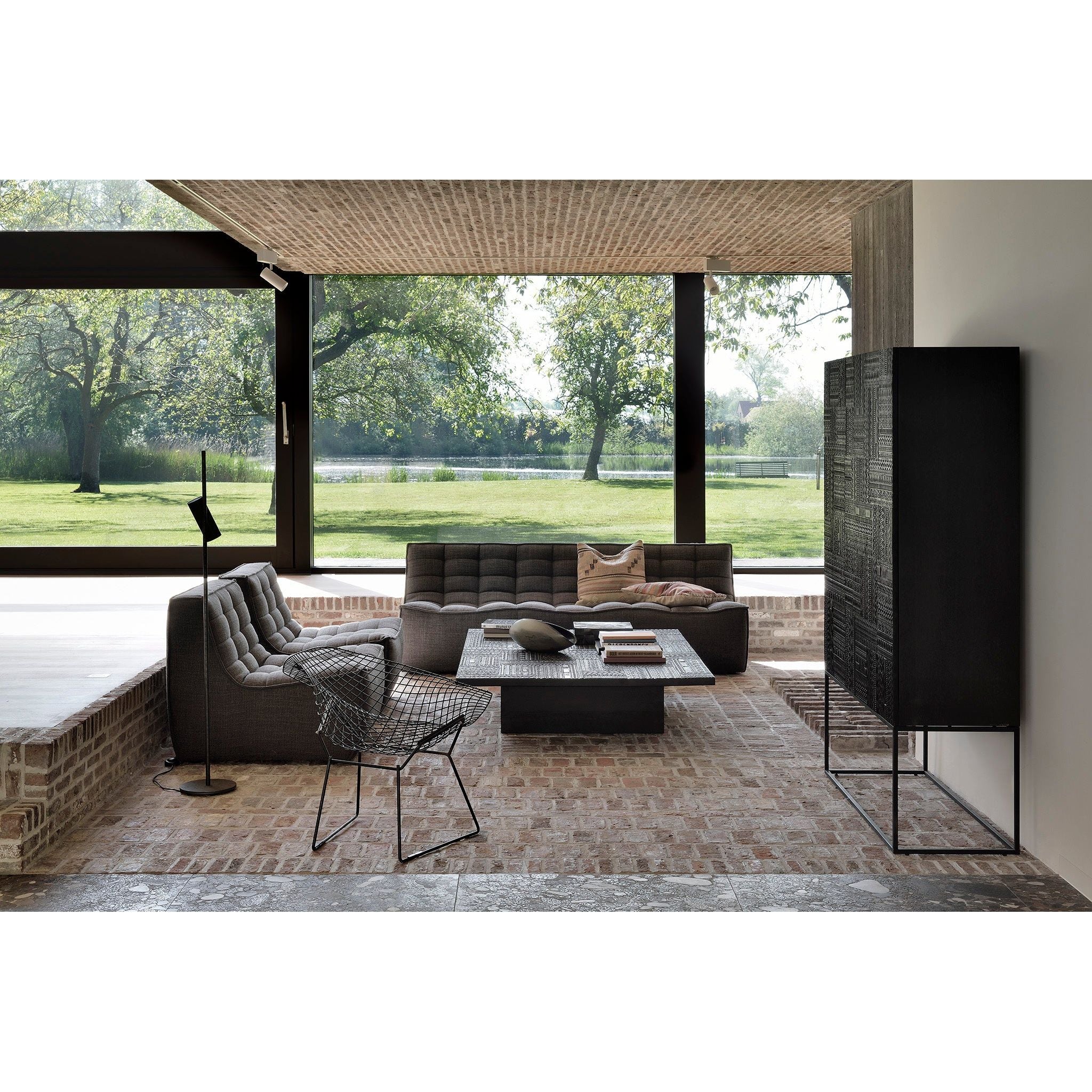 Featuring N701 Dark Grey Modular Sofa Sectional by Ethnicraft at Amethyst Home. The N701 Dark Grey Sofa is an inviting design that oozes comfort and relaxation. By combining the different pieces and sizes, you have unlimited possibilities when it comes to creating your own unique setting. Designed by Jacques Deneef, it’s available in multiple colors and materials.Size for the 1 seater sofa (Wx. Amethyst Home provides interior design services, furniture, rugs, and lighting in the Dallas metro area.