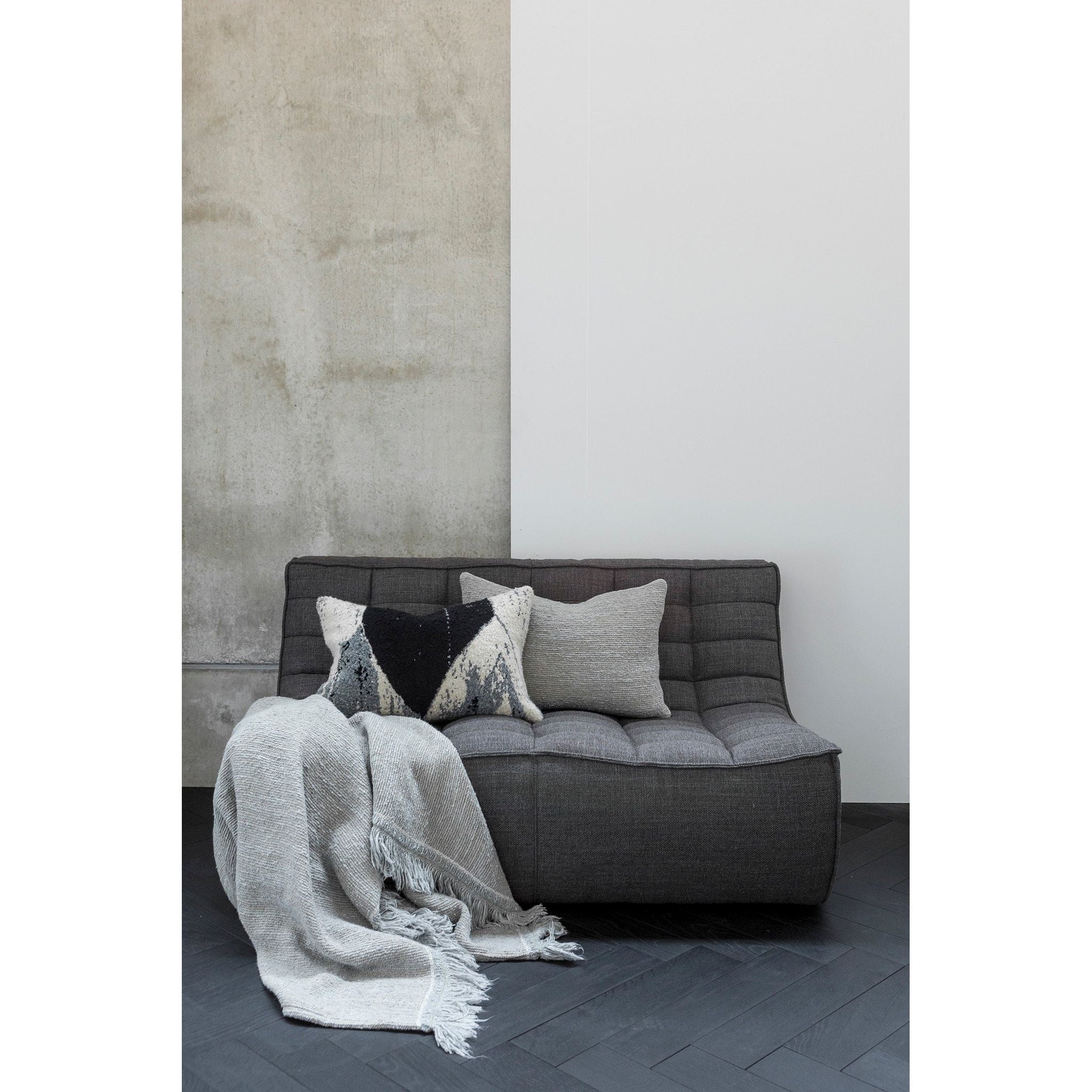 Featuring N701 Dark Grey Modular Sofa Sectional by Ethnicraft at Amethyst Home. The N701 Dark Grey Sofa is an inviting design that oozes comfort and relaxation. By combining the different pieces and sizes, you have unlimited possibilities when it comes to creating your own unique setting. Designed by Jacques Deneef, it’s available in multiple colors and materials.Size for the 1 seater sofa (W. Amethyst Home provides interior design services, furniture, rugs, and lighting in the Houston metro area.