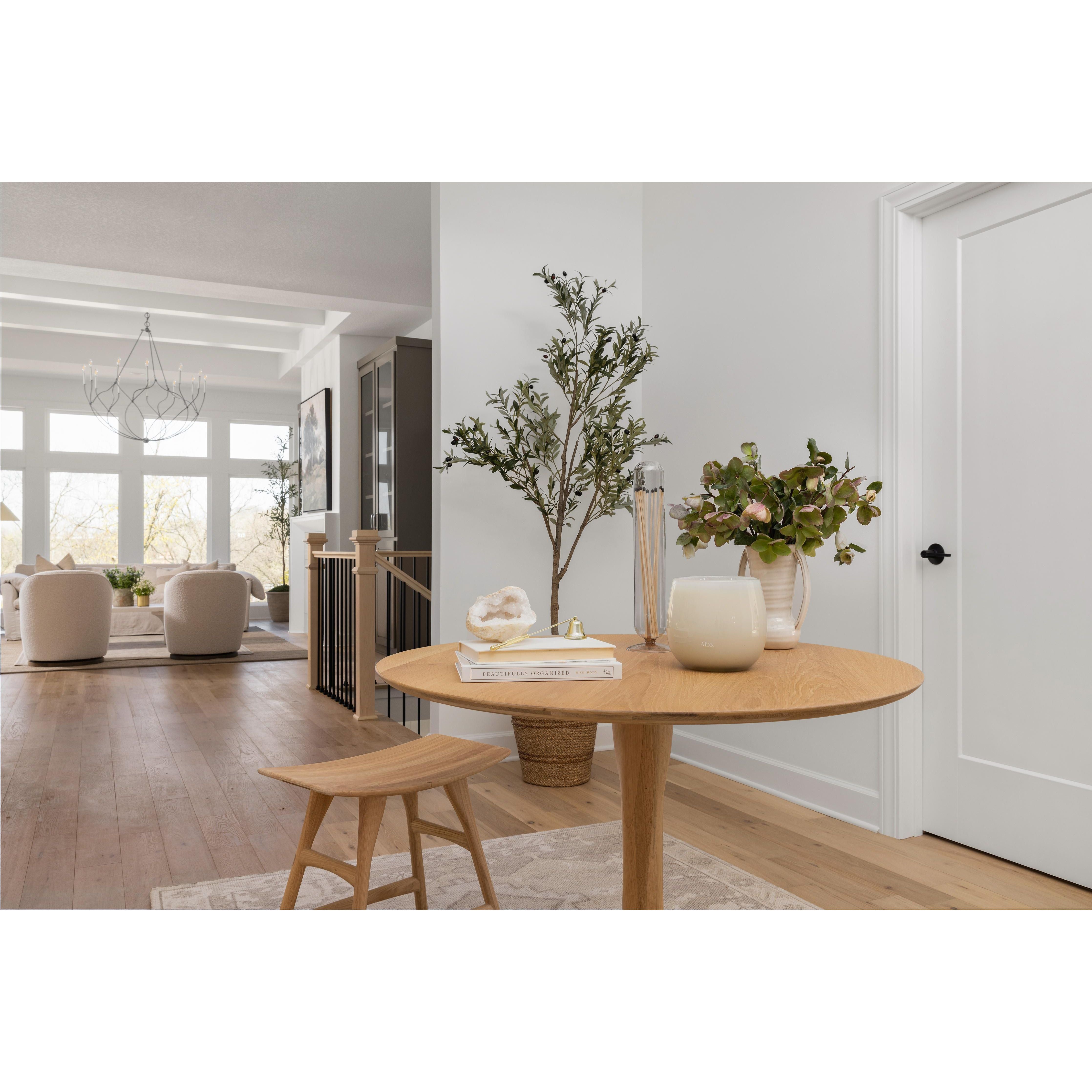 Featuring Oak Osso Counter Stool by Ethnicraft at Amethyst Home. We love the versatility of this Oak Osso Counter Stool.  A sleek piece to add in your bar area, kitchen island, or a standing desk stool. 
Dimensions: 22.5"w x 14.5"d x 24.5"hSeat Height: 23"Material: Oak, 100% Solid WoodFinish: Oiled
For regular dusting use a dry cloth. For cleaning or i.  Amethyst Home provides interior design, new home construction design consulting, vintage area rugs, and lighting in the Winter Garden metro area.