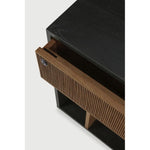 Featuring Oscar Drawer Unit Teak black by Ethnicraft at Amethyst Home. Bringing form and function to your professional way of life, the Oscar collection ticks the right boxes. Featuring hand-carved details in solid teak and the practicality of wheels, the Oscar drawer unit can serve many purposes, fitting perfectly under a desk for extra storage or as a sta. Amethyst Home provides interior design, new home construction design consulting, vintage area rugs, and lighting in the Calabasas metro area.