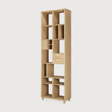 Featuring Pirouette Rack Oak by Ethnicraft at Amethyst Home. Playful yet somber, the 60s-inspired Pirouette bookrack is a functional storage space that doubles as a statement piece.
Dimensions: 12"d x 24"w x 79"h
Anti-tipping mechanism : YesFinish : OiledMain Material : OakSolid wood : Yes. Amethyst Home provides interior design, new home construction design consulting, vintage area rugs, and lighting in the Dallas metro area.