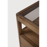 Featuring Spindle Bedside Table Reclaimed Teak by Ethnicraft at Amethyst Home. With its one drawer, open space and slightly tapered legs, the Spindle bedside table is the perfect no-nonsense companion for the striking Spindle bed. Reclaimed teak offers a truly unique finish for each and every item — the origin of each hand-finished piece of furniture carrie. Amethyst Home provides interior design, new home construction design consulting, vintage area rugs, and lighting in the Nashville metro area.
