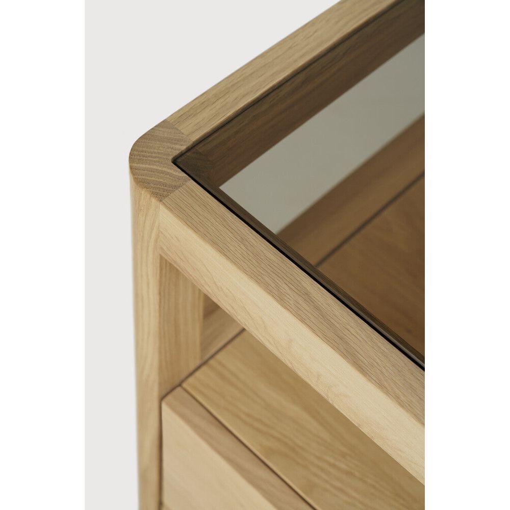 Featuring Spindle Dresser Oak by Ethnicraft at Amethyst Home. The Spindle collection found its inspiration in the traditional spinning wheel. Slightly tapered legs and rounded edges add a soft, sensual quality to this beautiful bedroom collection. This dresser is just as much at home in the bedroom as it is in commercial spaces as a stylish storage solution.
Di. Amethyst Home provides interior design, new home construction design consulting, vintage area rugs, and lighting in the Miami metro area.