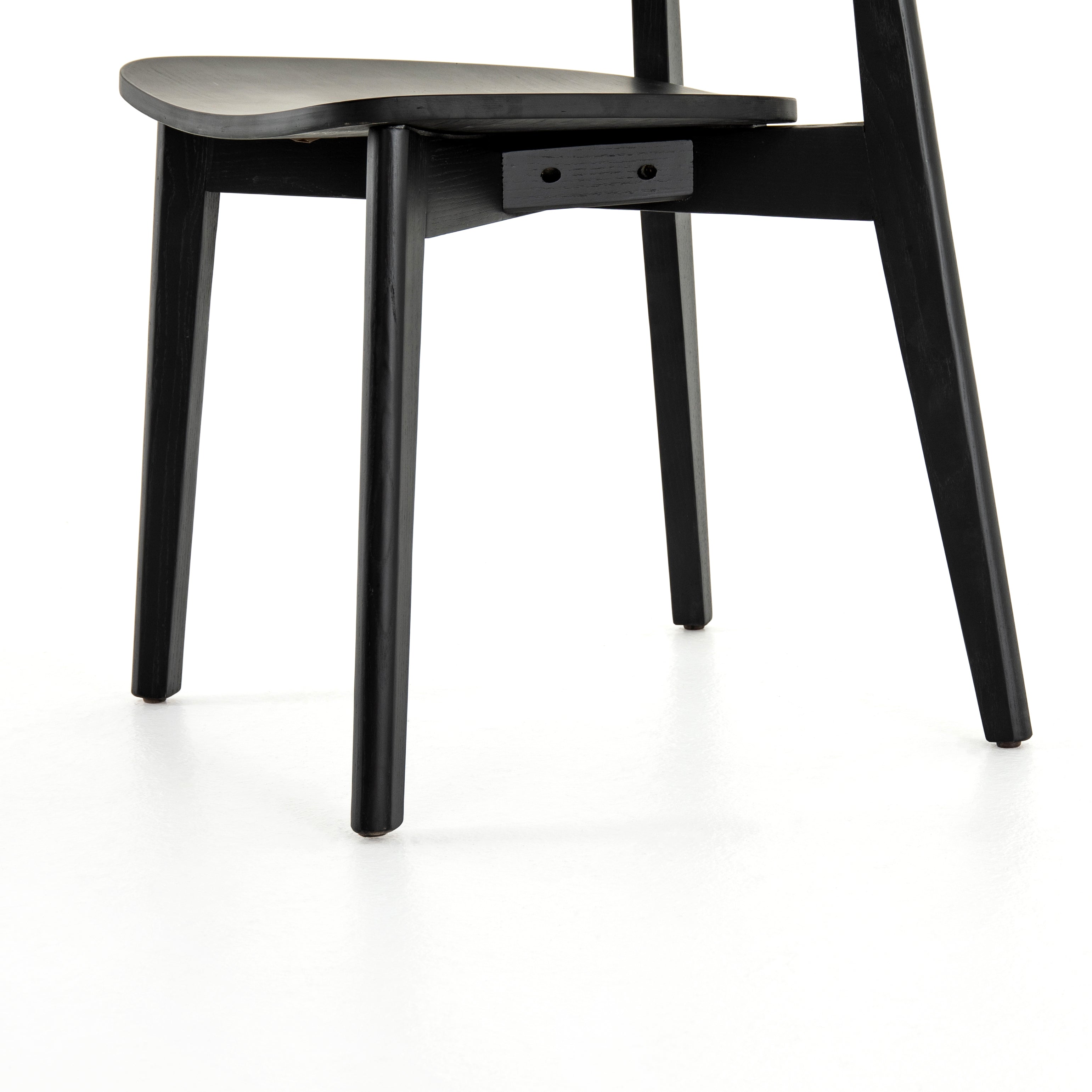Featuring Franco Black Dining Chair by Four Hands at Amethyst Home. We love the exaggerated winged back of this Franco Black Dining Chair. The jet black finish brings a modern look to this mid-century style. 
Overall Dimensions: 20.50"W x 19.25"L x 30.25"HColors: Black Veneer, BlackMaterials: Ash Veneer, Solid AshWeight: 12.13 lbVolume: 5.83 cu ftSeat.  Amethyst Home provides interior design, new home construction design consulting, vintage area rugs, and lighting in the Salt Lake City metro area.