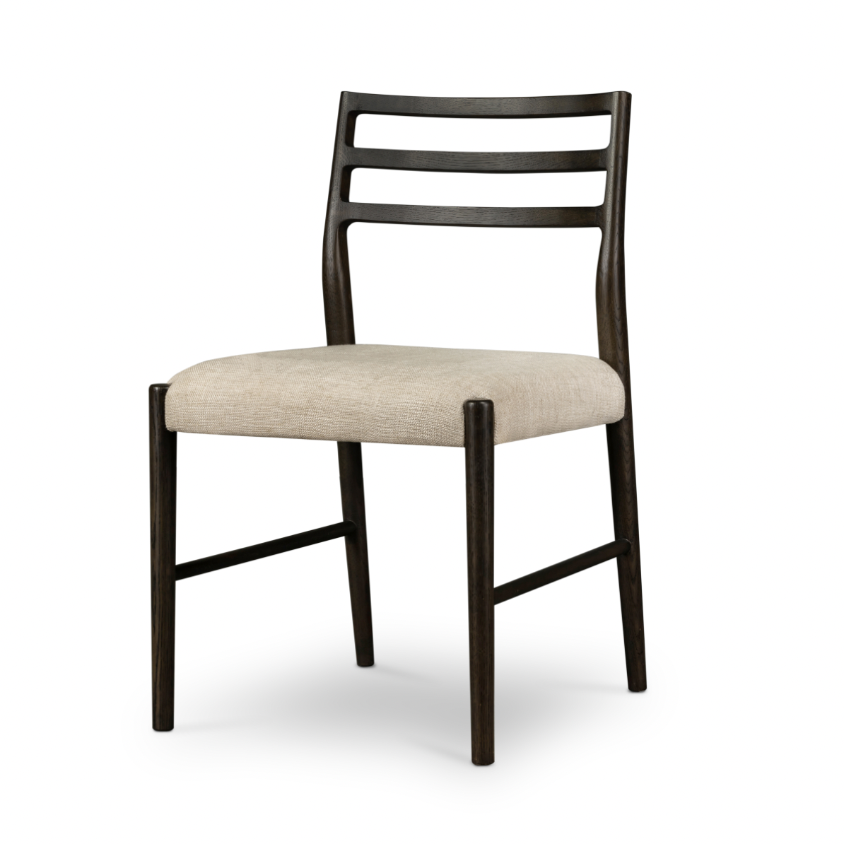 Featuring Glenmore Light Carbon Dining Chair by Four Hands at Amethyst Home. We love the ladderback chair of this Glenmore Light Carbon Dining Chair. The carbon-toned seating blends cotton with linen and elevates the space for any dining room or kitchen area. 
Overall Dimensions: 21.75"W x 22"L x 34"HColors: Light Carbon, Essence NaturalMaterials: Solid Oak, .  Amethyst Home provides interior design, new home construction design consulting, vintage area rugs, and lighting in the Dallas metro area.
