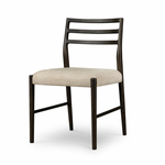 Featuring Glenmore Light Carbon Dining Chair by Four Hands at Amethyst Home. We love the ladderback chair of this Glenmore Light Carbon Dining Chair. The carbon-toned seating blends cotton with linen and elevates the space for any dining room or kitchen area. 
Overall Dimensions: 21.75"W x 22"L x 34"HColors: Light Carbon, Essence NaturalMaterials: Solid Oak, .  Amethyst Home provides interior design, new home construction design consulting, vintage area rugs, and lighting in the Dallas metro area.